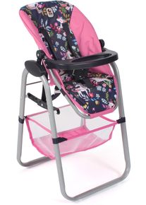 Bayer Chic 2000 Puppenhochstuhl CHIC2000 "Konfetti", blau (einhorn), Puppenm&ouml;bel, KinderB:35cm H:73cm T:35cm, Stahl, Puppenhochstuhl, mit abnehmbarem Tablett, B:35cm H:73cm T:35cm