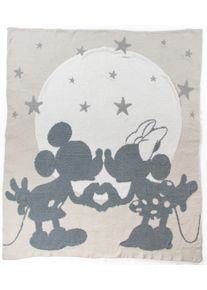 Kinderdecke Disney "Disney Mickey und Minnie Mouse", wei&szlig;, B:130cm L:150cm, Polyester, Wohndecken, Kinderdecke, Flauschige Kuscheldecke - 127 x 152 cm Flauschig gestrickt