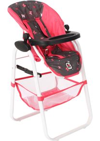 Bayer Chic 2000 Puppenhochstuhl CHIC2000 "Konfetti", bunt (butterfly koralle), Puppenm&ouml;bel, KinderB:35cm H:73cm T:35cm, Puppenhochstuhl, mit abnehmbarem Tablett, B:35cm H:73cm T:35cm