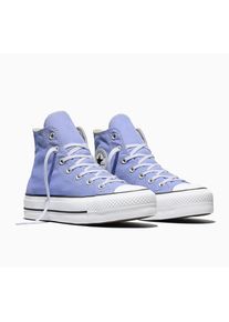 Sneaker Converse "CHUCK TAYLOR ALL STAR LIFT PLATFOR", Damen, Gr. 37,5, blau (very peri, wei&szlig;, schwarz), Textil, Schuhe Sneaker
