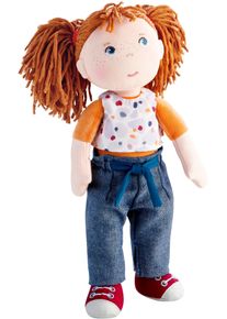 Stoffpuppe Haba "Malou", bunt, Puppen, Kinder, Stoffpuppe, Mit Hose, Top und 2 Zopfgummis