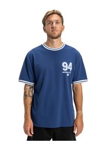 Rundhalsshirt DC Shoes "Skateball Jersey", Herren, Gr. XL, blau (estate blau), Obermaterial:[Hauptmaterial]: 70% Walkfrottier, 30% Microfaser;, Shirts Rundhalsshirt