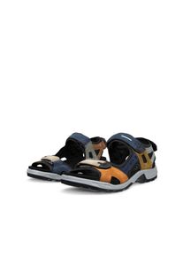 Outdoorsandale Ecco "OFFROAD YUCTAN M", Herren, Gr. 41, multicolor, Textil, Veloursleder, mehrfarbig, Schuhe Outdoorsandale, Trekkingsandale, Sommerschuh mit weichem Fu&szlig;bett