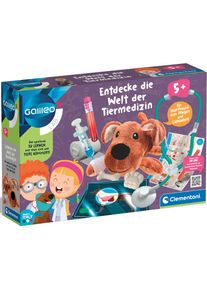 Experimentierkasten Clementoni "Galileo, Entdecke die Welt Tiermedizin", bunt (wei&szlig;, neutral), Experimentierk&auml;sten, Kinder, Experimentierkasten, Made in Europe