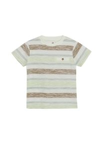 Rundhalsshirt EN FANT "Rundhalsshirt ENT-shirt SS Stripe", Jungen, Gr. 122, braun (mocha mousse), Obermaterial: 100% Baumwolle CO., Shirts Rundhalsshirt