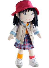 Stoffpuppe Haba "Yuki", bunt, Puppen, Kinder, Stoffpuppe, Mit Top, Sweatjacke und Hut