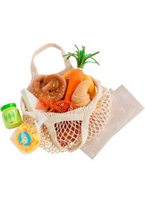 Spiellebensmittel Haba "Creative Play - Wocheneinkauf", bunt, Kaufladensortimente, Kinder, Holz, Papier, Polyester, Spiellebensmittel
