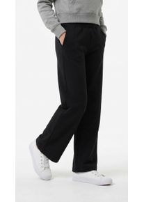 Sweathose name it "NKFMILLE f&uuml;r M&auml;dchen mit geradem Bein und elastischem Bund", M&auml;dchen, Gr. 152, N-Gr, schwarz, Sweatware, Obermaterial: 80% Baumwolle, 20% Polyester, unifarben, straight fit kn&ouml;chellang, Hosen Sweathose, regular fit, Sweatware, elastischer Bund