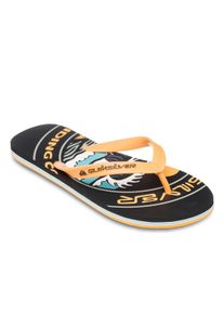 Sandale Quiksilver "Molokai Screen", Herren, Gr. 8(41), schwarz (schwarz, gelb), Obermaterial:Obermaterial: Synthetikmaterial / Au&szlig;ensohle: Gummi;, Schuhe Sandale
