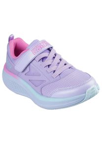 Sneaker Skechers "GO RUN ELEVATE 2.0", M&auml;dchen, Gr. 33, lavendel, Lederimitat, Textil, kontrastfarbene Details, Schuhe Sneaker, Freizeitschuh mit Klettverschluss, Gr&ouml;&szlig;enschablone zum Download