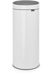 M&uuml;lleimer Brabantia "Touch Bin New, 30L", wei&szlig;, B:29,5cm H:72cm T:32cm &Oslash;:29,5cm, Kunststoff, Metall, M&uuml;lleimer, M&uuml;lleimer, Soft-Touch-&Ouml;ffnungssystem