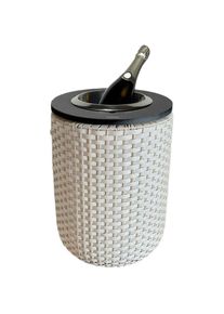 Beistelltisch COOTAB COOLER TABLE "4-in-1 Loungetisch mit Edelstahl-K&uuml;hler London 50 cm", bunt (champagner, schwarz), B:34cm H:50cm T:34cm, Tische, Beistelltisch, Wetterfest, Pflegeleicht, Hitzebest&auml;ndig, Verstellbare F&uuml;&szlig;e