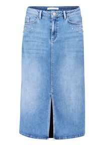 BETTY & CO Jeansrock BETTY & CO "Jeansrock mit Waschung", Damen, Gr. 36, blau (light blau denim), Einsatz: 94% Baumwolle CO. 5% Polyester PES. 1% Elasthan EL., R&ouml;cke Jeansrock