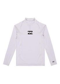 Rash Guard Billabong "Waves All Day", Jungen, Gr. L, wei&szlig;, 85% Polyester, 15% Elasthan, Shirts Rash Guard