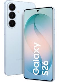 Samsung Smartphone "Galaxy S26", Energieeffizienz: A, sky blau, 256 GB, Mobiltelefone, Smartphone