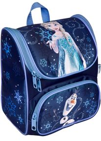 Vorschulranzen Scooli "Cutie", Jungen, Gr. B/H/T: 21cm x 23cm x 13cm, blau (frozen blau), Polyester, gemustert, Rucks&auml;cke Vorschulranzen