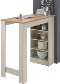 Bartisch Stolkom "Stolkom Mojito B/H/T 115x103x50 cm", kaschmir, evoke eiche, kaschmir, evoke eiche, B:115cm H:103cm T:50cm, Tische, Bartisch