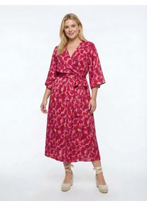 Guido Maria Kretschmer Curvy Ruha 'Louisa' Női kr&eacute;m / lila / magenta , M&eacute;ret 46