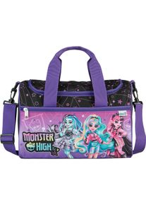 Sporttasche Scooli "Jurassic World", M&auml;dchen, Gr. B/H/T: 35cm x 23cm x 16cm, lila (monster high), Polyester, Taschen Sporttasche