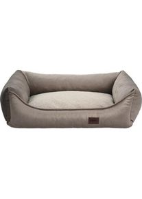 more LIFESTYLEPETS Couchage &agrave; M&eacute;moire de Forme Chien Panier Larvik Gris L