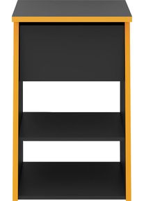 Beistelltisch FMD "Zocker", grau (anthrazit, anthrazit, anthrazit), B:49,4cm H:77,7cm T:50cm, Tische, Beistelltisch, Erg&auml;nzung zum Gamingtisch Zocker