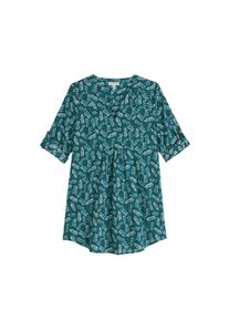 Seasalt Cornwall Damer Tunika 'Op Art' turkis / petroleum / offwhite St&oslash;rrelse 4XL