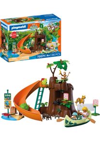 Konstruktions-Spielset Playmobil "Zoo: Dschungelabenteuer (72071), Animals & Friends", bunt, Spielbausteine, Kinder, Kunststoff, Konstruktions-Spielset, Made in Europe
