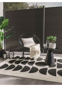 benuta Pop In- & Outdoor Rug Taro Black/White 160x230 cm - Modern Short Pile Rugs for Every Room