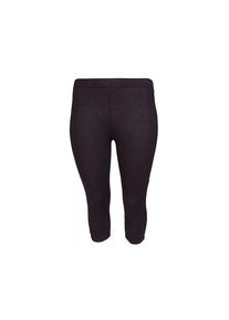 3/4-Leggings SANDGAARD "Amsterdam", Damen, Gr. 46, N-Gr, schwarz, Web, Obermaterial: 95% Viskose, 5% Elasthan, unifarben, slim fit 3/4-L&auml;nge, Hosen 3/4-Leggings, Sommer-Capri mit Elasthan