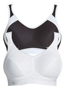 Sport-BH Anita "Sport BH extreme control", Damen, Gr. 80, Cup F, bunt (schwarz wei&szlig;), Stoff, Obermaterial: 76% Polyester PES. 19% Polyamid PA. 5% Elasthan EL., BHs Sport-BH