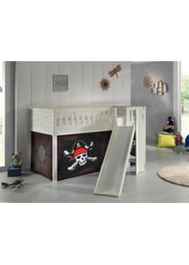 Vipack Spielbett Scott Caribian Pirate ca. 90x200 Kiefer Wei&szlig;