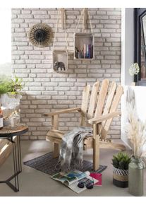 Gartensessel-Adirondack Naturfarben Teakholz