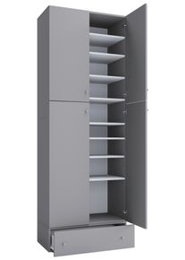 Schuhschrank Lona XXL ca.70x200x39cm Grau