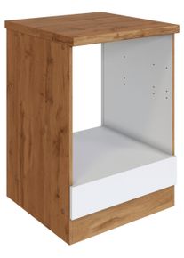 Held Herdumbauschrank Florenz ca. 60 cm Wei&szlig; mit Arbeitsplatte