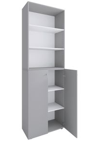 Schuhschrank LONA Grau ca. 70x220x40 cm