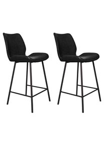 Barhocker-Set Barron 2er-Set ca. 47x99 cm Schwarz