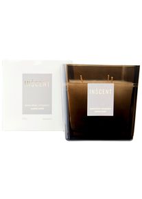 Kerze im Glas Masuline Elegance in Grau/Wei&szlig;