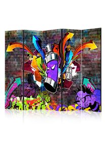 Artgeist Paravent Graffiti Colourful Attack II Multicolor