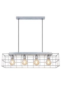 Globo H&auml;ngeleuchte Merril Zinkfarben max. 60 Watt