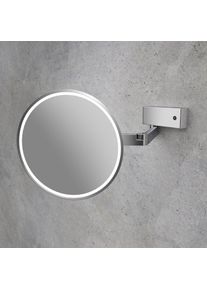 Viverso Zoom me Miroir cosm&eacute;tique &agrave; grossissement x 5, temp&eacute;rature de couleur de l&rsquo;&eacute;clairage r&eacute;glable sur batterie rechargeable USB-C, VM6401CR,