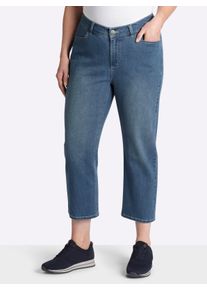 sheego Damen Jeans im Curvy-Schnitt VERENA in blue-bleached ,Gr&ouml;&szlig;e 40, Witt, 99% Baumwolle, 1% Elasthan
