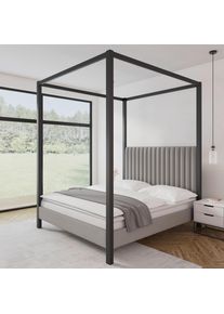 Himmelbett Mona Grau ca. 180x200 cm