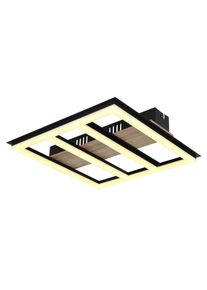 Globo LED-Deckenleuchte Froomy Opal/Dunkelbraun max. 18 Watt Deckenlampe