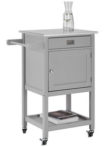 Rollwagen Hendrik Grau Echtholz/MDF