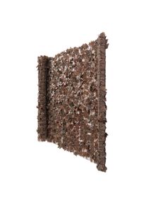 Balkonsichtschutz, Verkleidung f&uuml;r Balkon - 300x150cm Ahorn braun (N77)