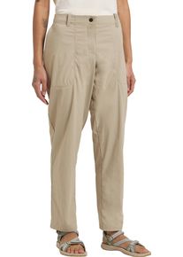Outdoorhose Jack Wolfskin "DESERT PANTS W", Damen, Gr. 42, Normalgr&ouml;&szlig;en, grau (stone), Oberstoff: 95% POLYAMID, 5% ELASTHAN. Futter 1:00% POLYESTER, Hosen Outdoorhose
