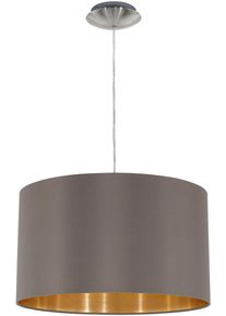 Eglo H&auml;ngeleuchte "MASERLO", grau (cappuccino, goldfarben), 1, &Oslash; 38cm, Leuchten, Pendelleuchte, Pendellampe, Wohnzimmer, Esszimmer, gem&uuml;tlich, 110x38cm, H&auml;ngeleuchte