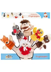 Fingerpuppe Heunec "Sandmann Fingerpuppen 6er-Set", bunt, Puppen, Kinder, Polyester, Fingerpuppe