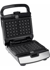 Tefal 2-in-1-Kombi-Waffeleisen "SW852D Snack Collection", schwarz (edelstahlfarben, schwarz), B:24cm H:12,5cm T:28cm, Waffeleisen, antihaftbeschichte Platten, sp&uuml;lmaschinengeeignet, viele Funktionen, 2-in-1-Kombi-Waffeleisen