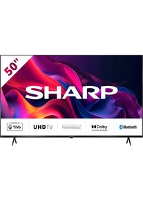 Sharp LED-Fernseher "4T-C50GK_", Energieeffizienz: E, schwarz, 50 &Prime;, Fernseher, LED-Fernseher